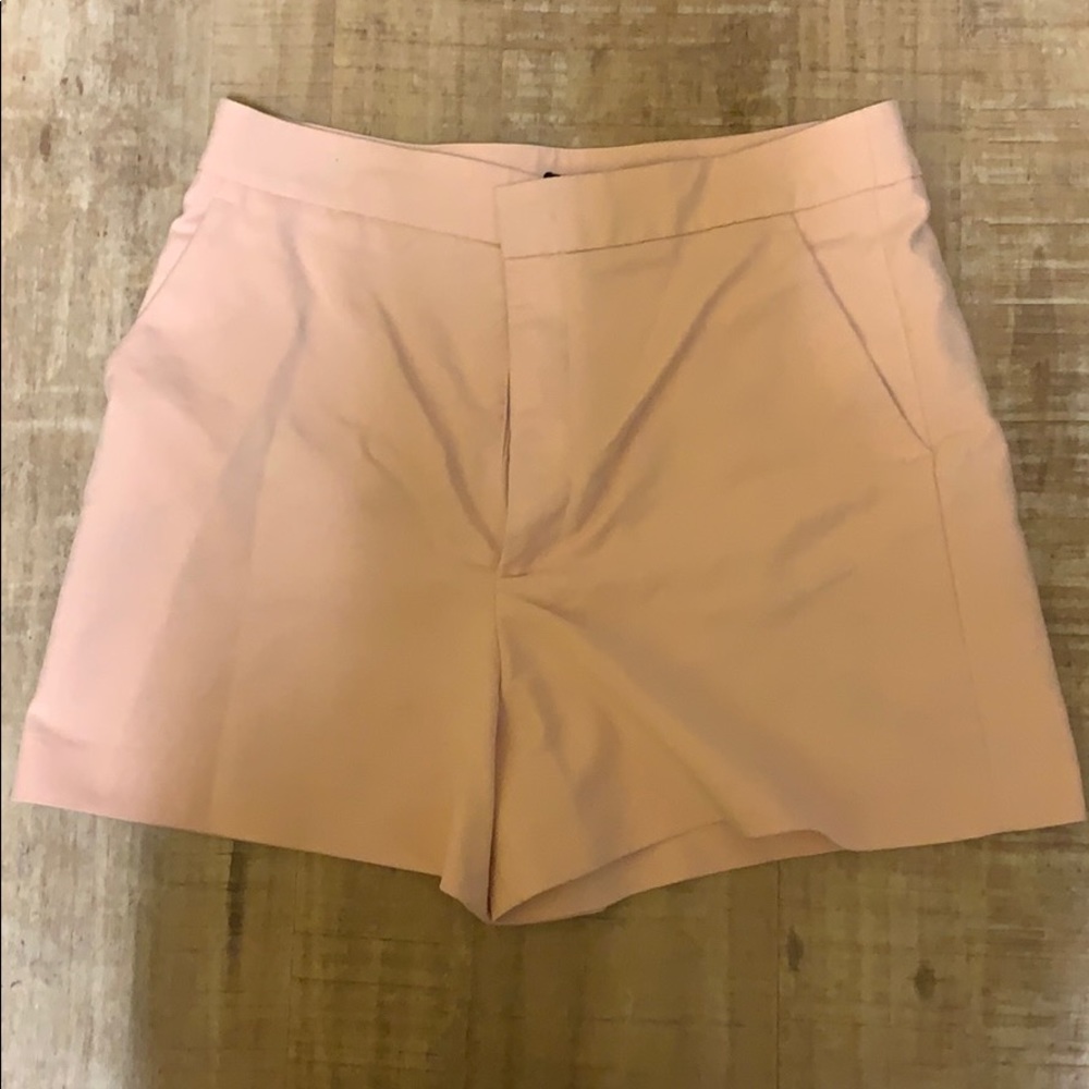 Zara Pink High-Waisted Shorts